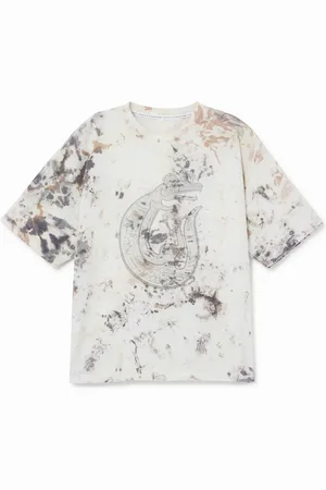 Desigual Camiseta oversize tie- - WHITE - L