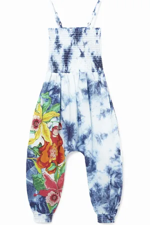 Desigual Mono largo algodón tie dye flores - - 3/4