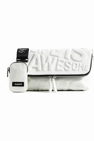 Desigual Bandolera "Life is Awesome" - - U