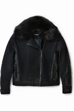 Desigual Chaqueta trucker efecto pelo - - S