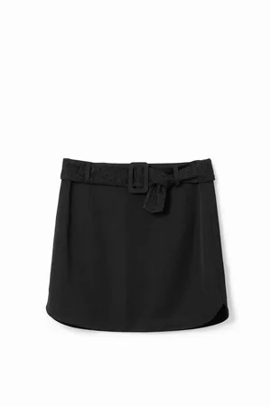 Desigual Minifalda cinturón bordado - - L