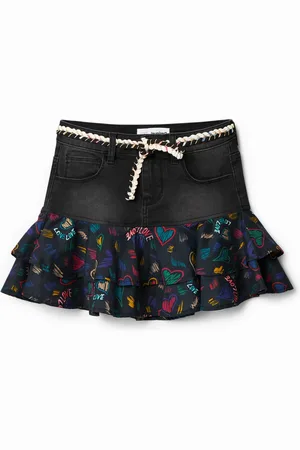 Desigual Minifalda vaquera volantes - - 11/12