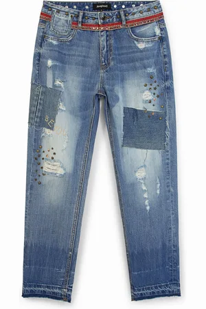 Desigual Pantalón vaquero Boyfriend tachuelas - - 24