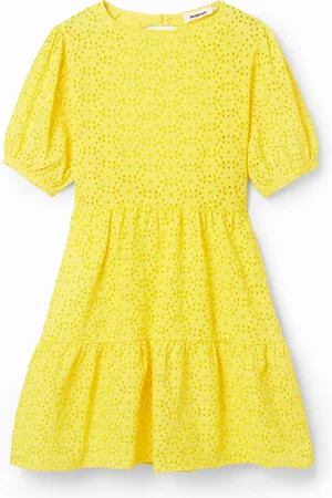Desigual Vestido corto bordado suizo - - L