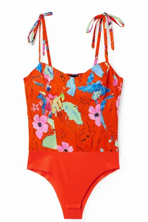 Desigual Body tirantes corsé tropical - - L