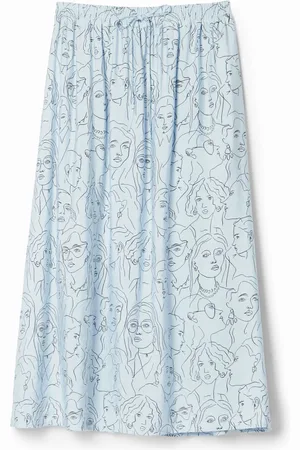 Desigual Falda midi caras - - L