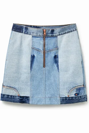 Desigual Mini falda denim upcycling - - L