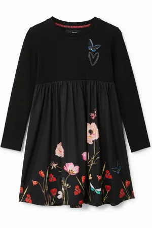 Desigual Vestido trapecio flores - - 3/4