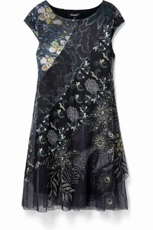 Desigual Vestido evasé midi - - L