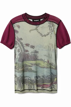 Desigual Camiseta slim arty - - L