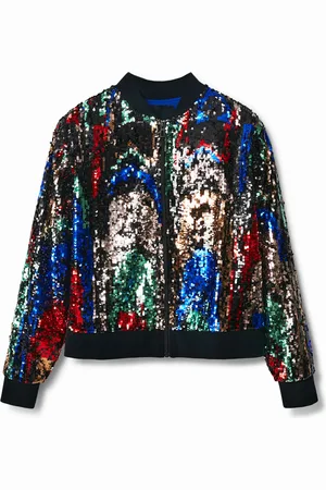 Desigual Chaqueta bomber lentejuelas - - L