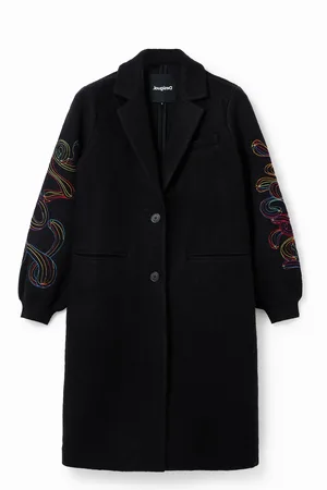 Desigual Abrigo largo bordados - - M