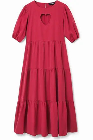 Desigual Vestido midi corazón - - L