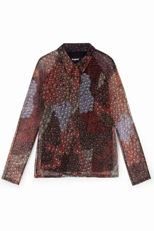 Desigual Camisa cenefas elástica - - L