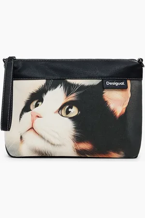 Desigual Bolso shopper gato pequeño - - U