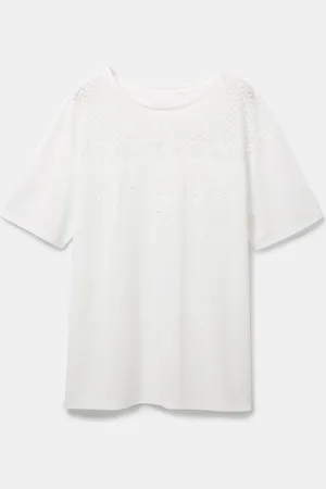 Desigual Camiseta rejilla geométrica - - L