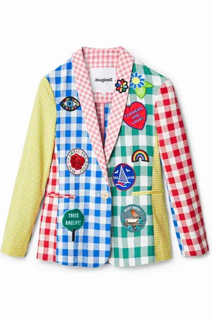 Desigual Blazer patchwork cuadros Johnson Hartig - - M