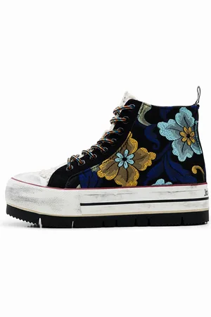 Desigual Sneakers altas plataforma jaquard - - 37