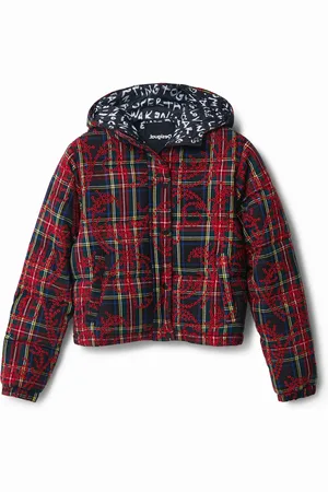 Desigual Chaqueta corta padded tartán - - L