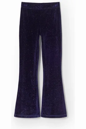 Desigual Leggings flare terciopelo brillo - - M