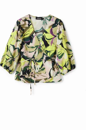 Desigual Blusa cruzada floral - - L