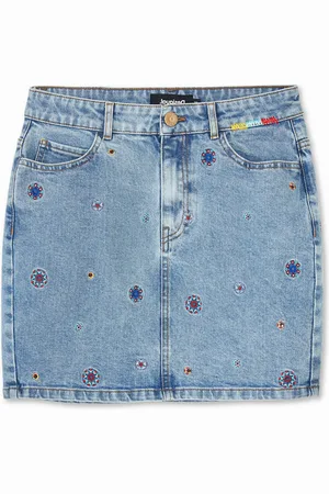 Desigual Minifalda vaquera mandalas - - 34