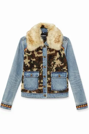 Desigual Chaqueta vaquera slim efecto pelo - - 34