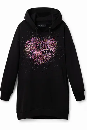 Desigual Vestido sudadera corazón - - 3/4