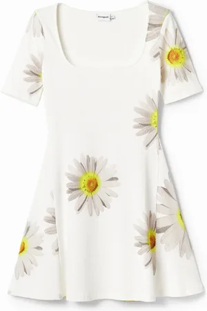 Desigual Vestido corto margaritas M. Christian Lacroix - - L