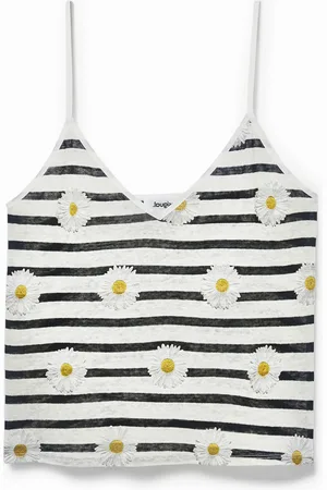 Desigual Camiseta tirantes margaritas - - L