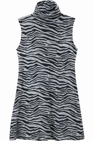 Desigual Vestido mini punto cebra - - L