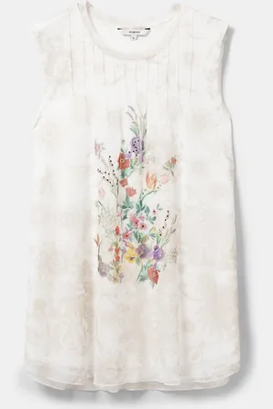 Desigual Camiseta floral sin mangas - - L