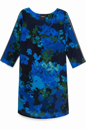 Desigual Vestido recto camuflaje floral - - 36