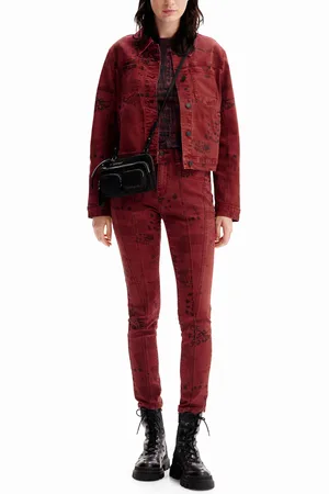 Desigual Chaqueta vaquera trucker periódico - - S