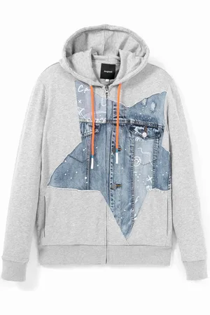 Desigual Sudadera felpa patch vaquero - - XL