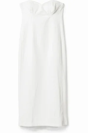 Desigual Vestido midi vaquero slim - - L