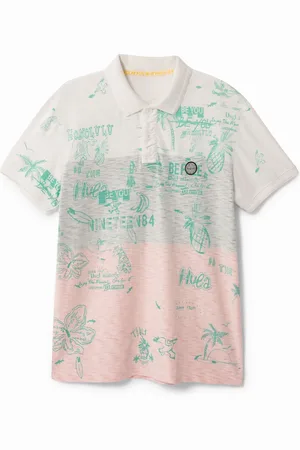 Desigual Polo tricolor de inspiración hawaiana - - L
