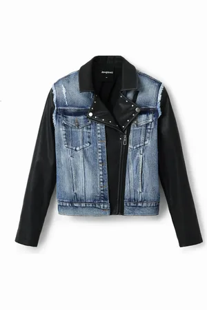 Desigual Chaqueta vaquera híbrida Mickey Mouse - - L