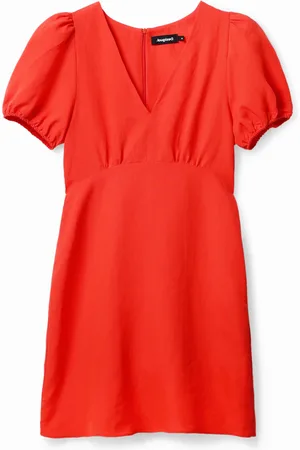 Desigual Vestido corto manga abullonada - - M