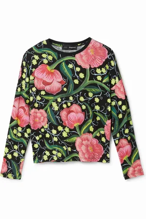 Desigual Camiseta flores manga japonesa - - 11/12