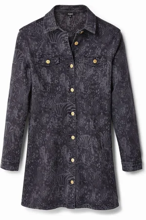 Desigual Vestido vaquero corto animales - - S