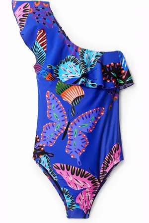Desigual Bañador asimétrico mariposas - - M