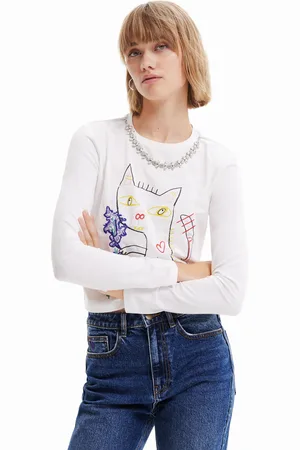 Desigual Camiseta arty gato - - L