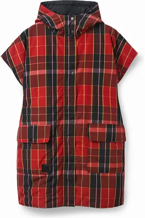 Desigual Poncho chaleco tartán - - U