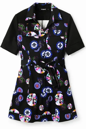 Desigual Vestido corto camisero bolas M. Christian Lacroix - - S