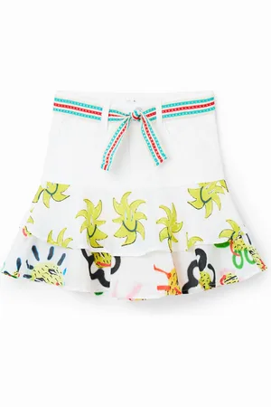 Desigual Minifalda vaquera volantes soles - - 11/12