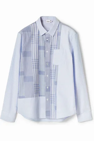 Desigual Camisa patch cuadros - - L