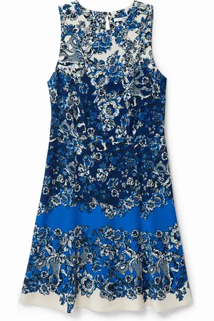 Desigual Vestido corto con estampado oriental - - 36