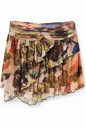 Desigual Minifalda asimétrica M. Christian Lacroix - - L