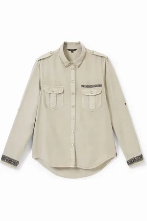 Desigual Camisa de Tencel™ cenefas étnicas - - L